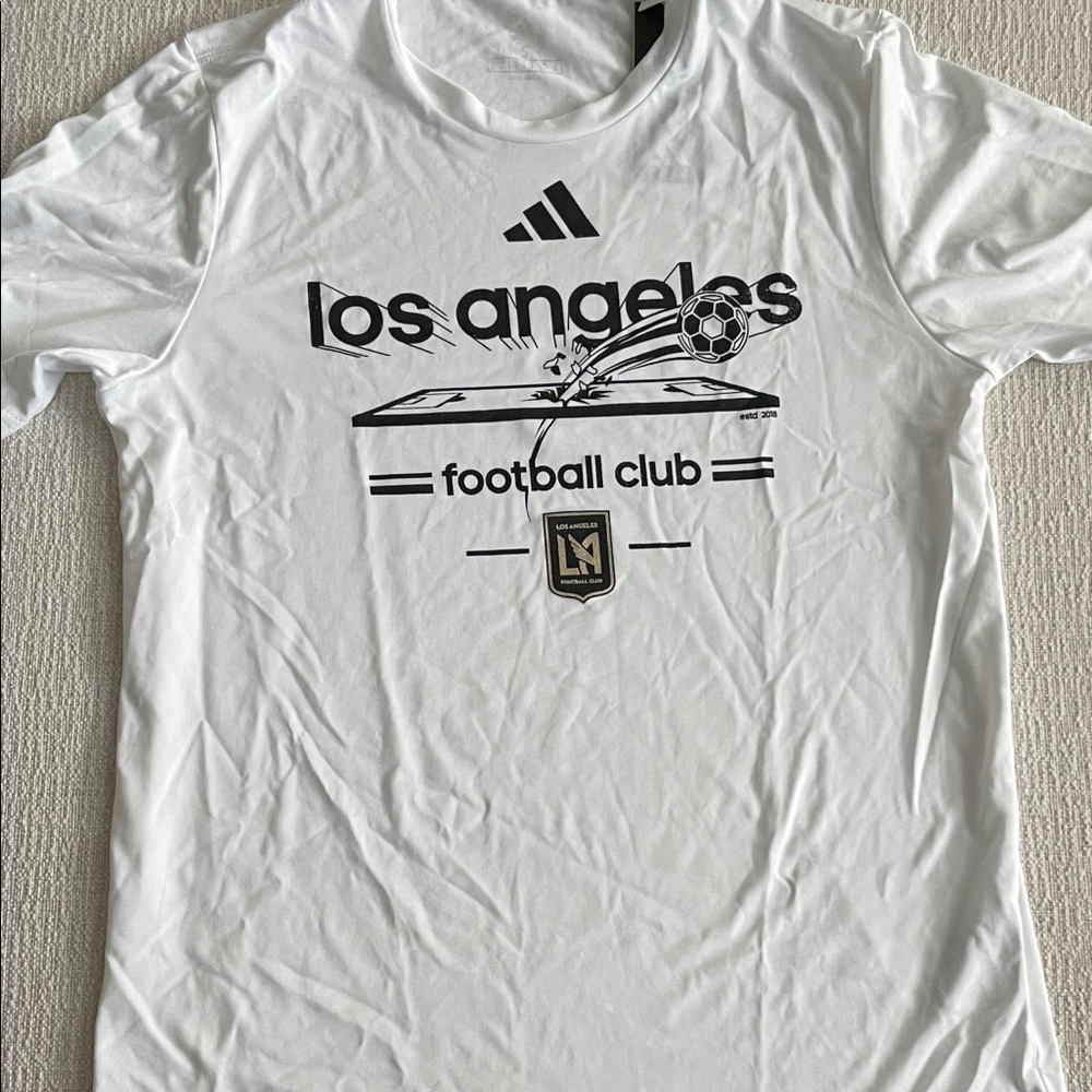 Adidas White Los Angeles Football Club Tee